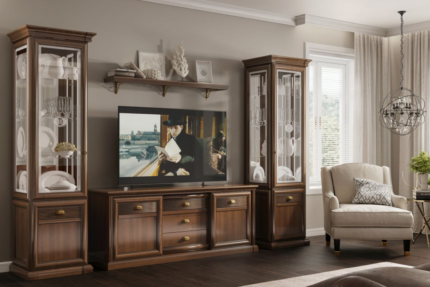 Шкафы-витрины - изображение №5 "Шкаф Изотта"  на www.Angstrem-mebel.ru